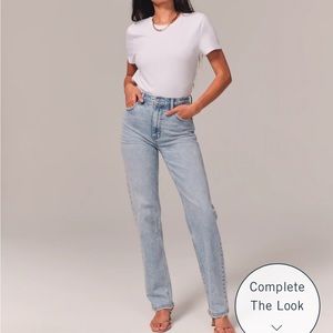 abercrombie ultra high rise 90s straight leg jeans